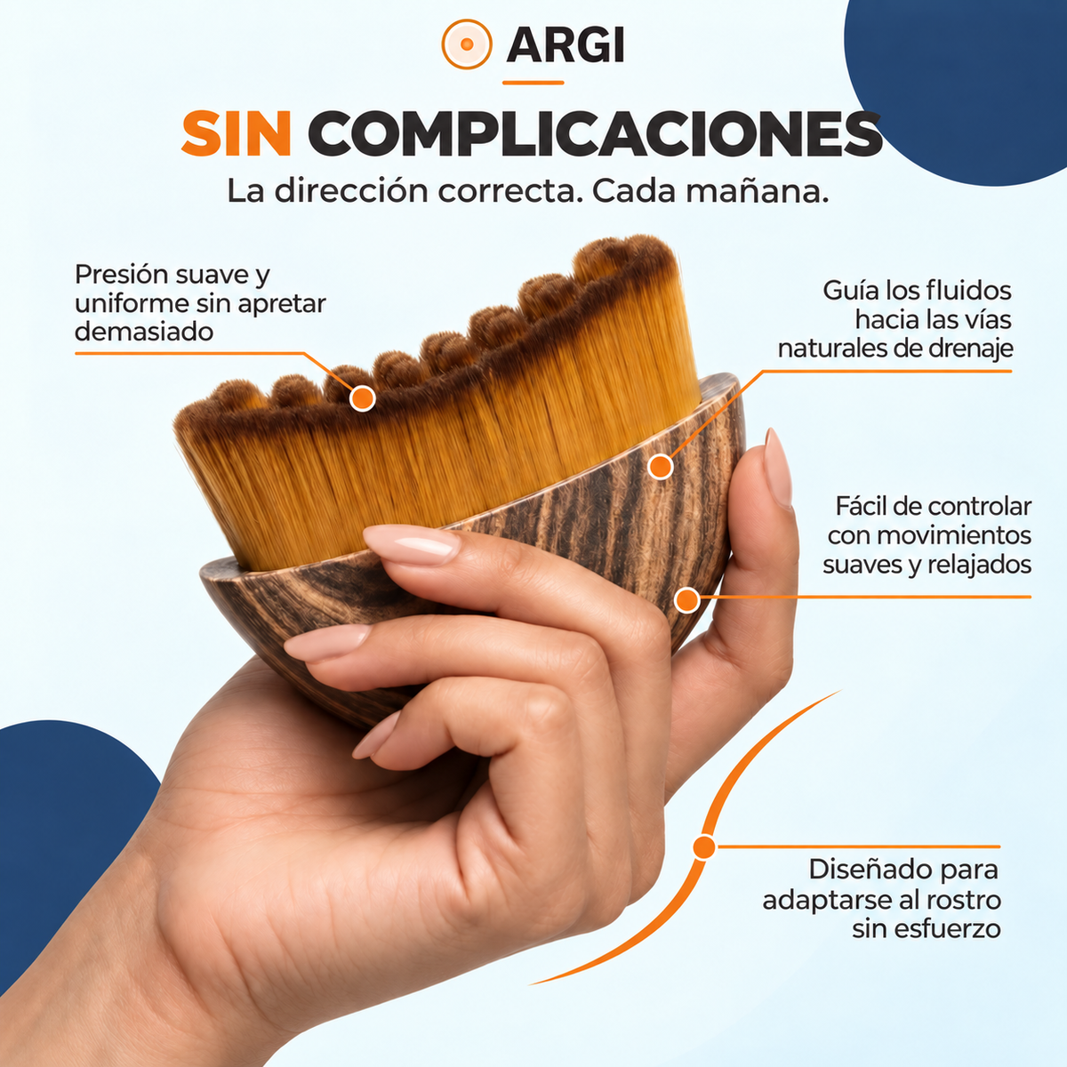ARGI SCULPT ARC™ — CEPILLO DE CONTORNO FACIAL