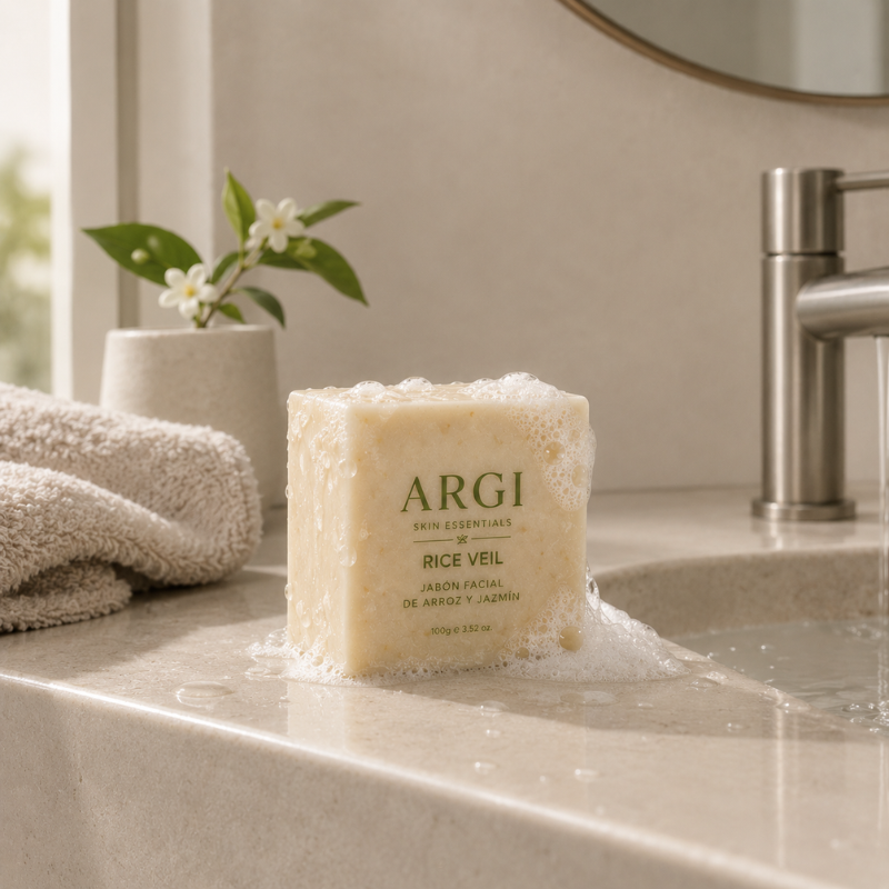 ARGI Rice Veil | Jabón Facial de Arroz y Jazmín
